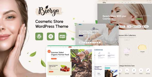 Biorga v1.0.5 Elementor 美容化妆品店 WordPress 主题下载