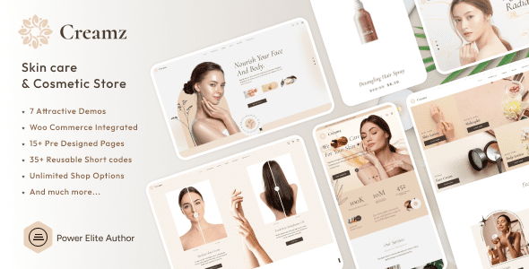 Creamz v1.0.6 美容院和水疗中心 WooCommerce主题下载