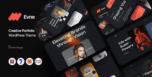 Evne v1.0.0 创意作品集 WordPress 主题下载