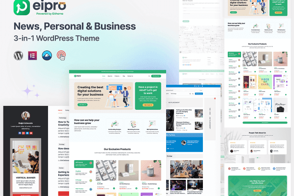 eiPro v1.2.8 新闻、个人博客和商业wordpress主题下载