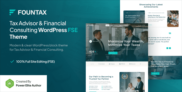 Fountax v1.0.1 – 税务顾问和财务咨询 FSE WordPress 主题下载