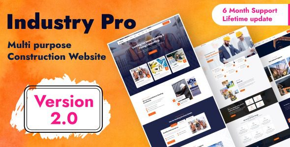 Industry PRO v2.0 – 多用途建筑建造商和代理网站脚本PHP源码下载