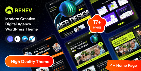 Renev v1.0.1 – 创意数字代理 WordPress 主题下载