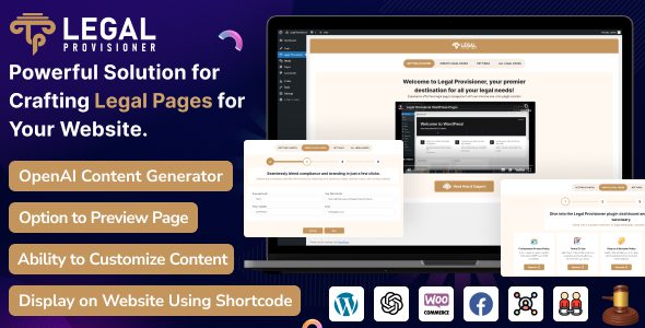 WordPress Legal Pages Generator Plugin with AI v1.0 带有 AI 的 WordPress 法律页面生成器插件下载