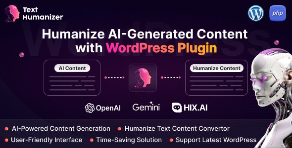 TextHumanizer v1.0 – Humanize AI 内容生成器 WordPress 插件下载