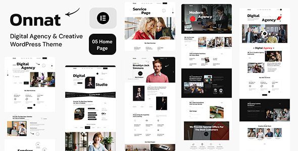 Onnat v1.0.3 – 数字代理和创意 WordPress 主题下载