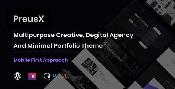 PreusX v1.4.0 数字代理和作品集 WordPress 主题下载