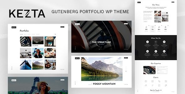 Kezta v1.1 Gutenberg Portfolio WordPress 主题下载