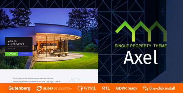 Axel v1.2.2 – 单一房产房地产wordpress主题下载