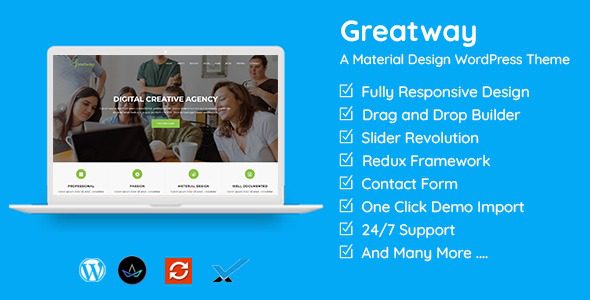 Greatway v2.0 材料设计 WordPress 主题下载