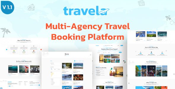 Travela v1.0 – 多机构旅行预订平台PHP源码下载