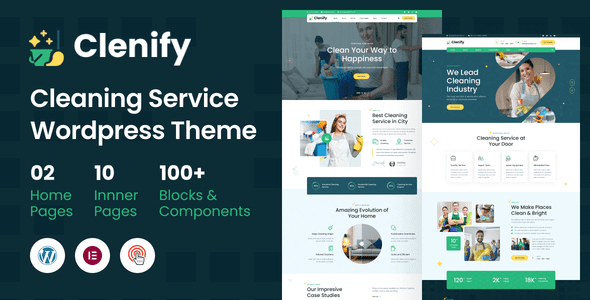 Clenify v1.0.2 清洁服务 WordPress 主题下载