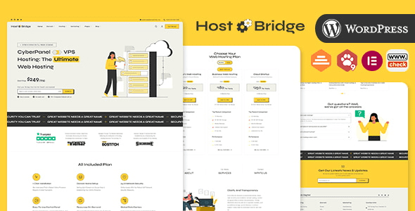 HostBridge v1.0.1 WHMCS 托管和 DevOps Agency WordPress 主题下载