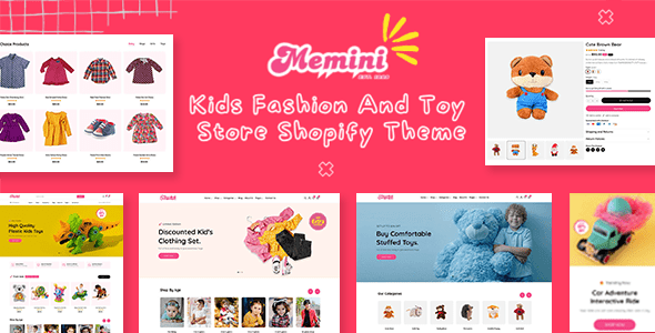 Memini 1.0 – 现代简约儿童时尚玩具商店 Shopify 主题下载