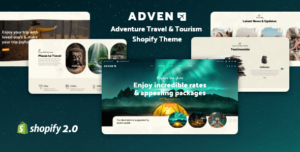 Advenx 1.0 – 探险商店，旅游 Shopify 主题下载