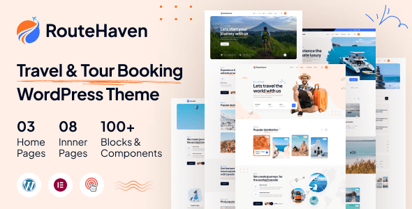 RouteHaven v1.0.7 旅行和旅游预订WordPress主题下载