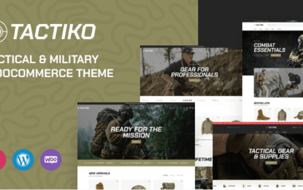 Tactiko v1.9.3 战术和军事商店 WooCommerce 主题下载