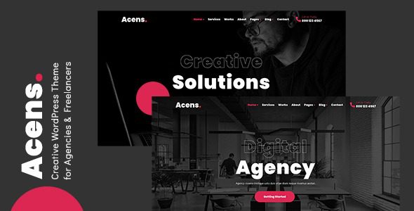 Acens v1.0 创意机构 WordPress 主题下载