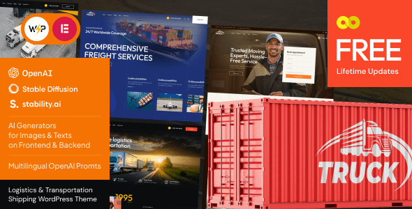 Truck v1.0 – 物流和运输航运 WordPress 主题下载