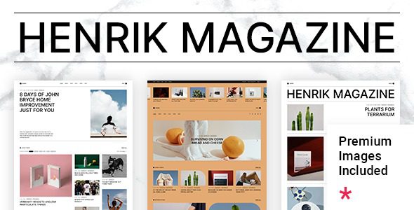Henrik v1.2.1 创意杂志wordpress主题下载
