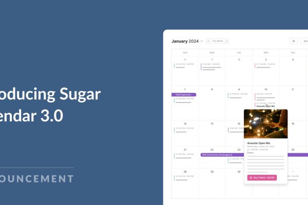 Sugar Calendar Pro v3.7.3  最佳事件日历wordpress插件下载