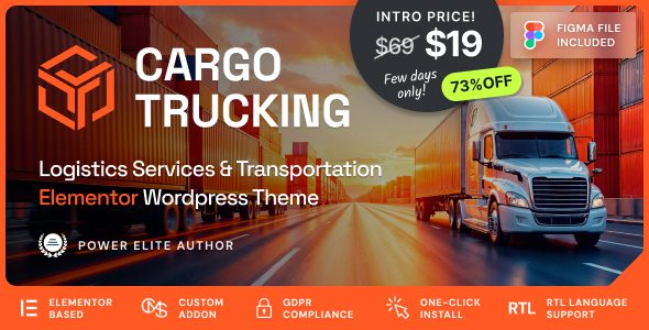Cargo Trucking v1.0.1 – 运输服务和物流 WordPress 主题下载
