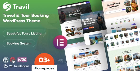Travil v1.2.0 – 旅行和旅游预订 WordPress 主题下载