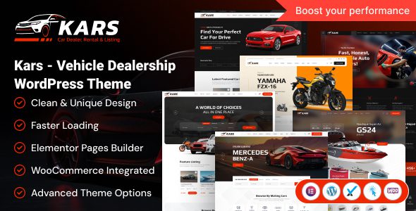 Kars v2.0.0 – 汽车经销商 WordPress 主题下载