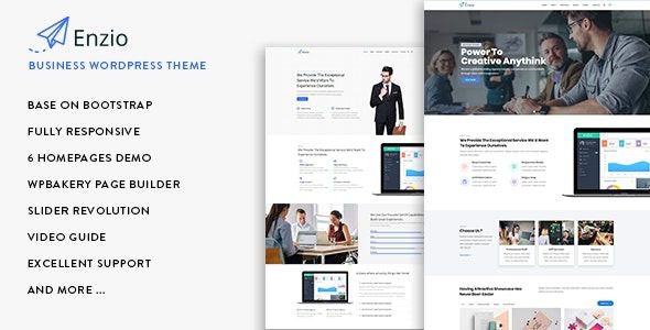 Enzio v1.2.3 响应式商业 WordPress 主题下载