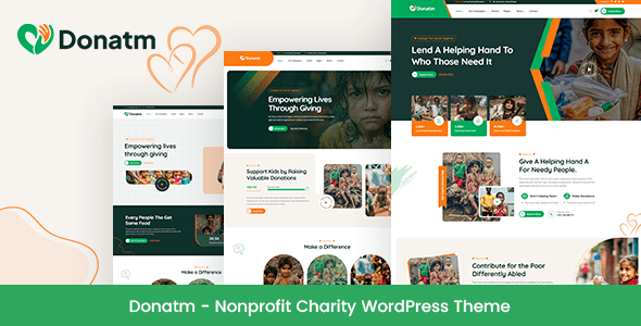 Donatm v1.0.0 非营利慈善机构 WordPress 主题下载
