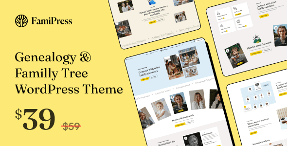 FamiPress v1.2.0 – 家谱和家庭WordPress主题下载