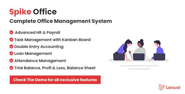 Spike Office v1.5 – 完整的人力资源和工资单，包括贷款和复式记账PHP源码下载