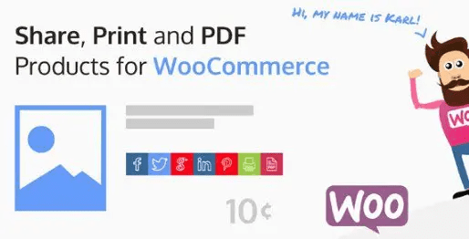 Share, Print and PDF Products for WooCommerce v3.1.2 WooCommerce 的共享、打印和 PDF 产品插件下载