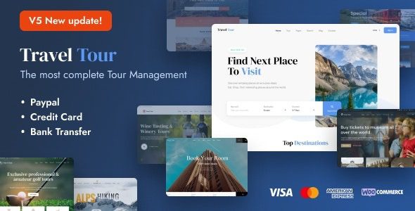 Travel Tour v5.3.11 旅行预订 WordPress主题下载