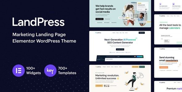 LandPress v1.5 营销登陆页面 Elementor WordPress 主题下载