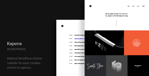 Kapena v1.3 极简作品集 WordPress 主题