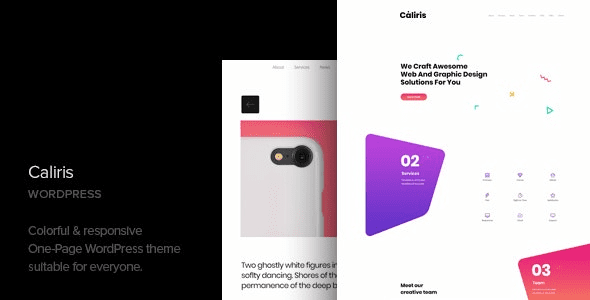 Caliris v1.6 响应式单页 WordPress 主题下载