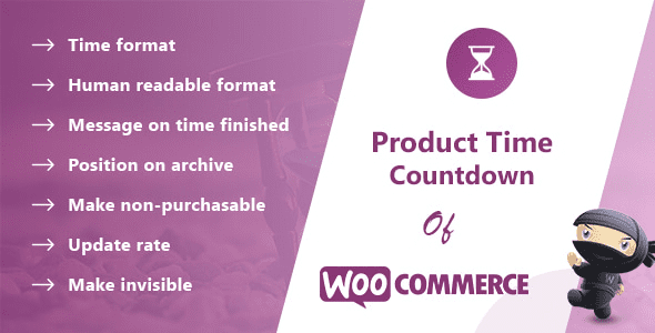 Product Time Countdown Pro for WooCommerce v1.5.7 WooCommerce 产品时间倒计时wordpress插件下载