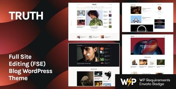 Truth v1.8.0 完整网站编辑 (FSE) 博客 WordPress 主题下载
