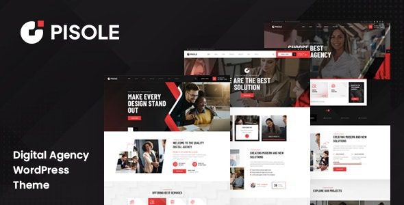 Pisole v1.1.1 数字创意机构 WordPress 主题下载