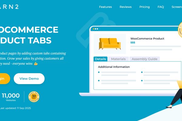 Barn2 Media WooCommerce Product Tabs Pro v2.1.7 Barn2 Media WooCommerce 产品标签插件下载