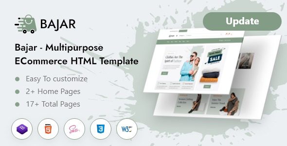 Bajar v1.0 多用途电子商务 HTML 模板 | 多用途电子商务CMS下载