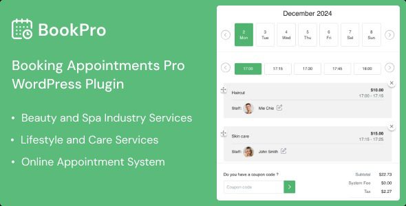 BookPro v1.1.1 – 预约 WordPress 插件下载