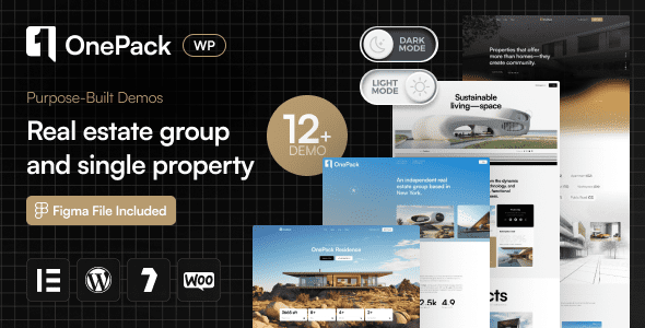 OnePack v1.0.0 – 房地产和物业建设 WordPress 主题下载