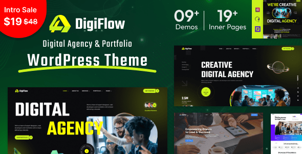 DigiFlow v2.1 – 数字代理 WordPress 主题下载