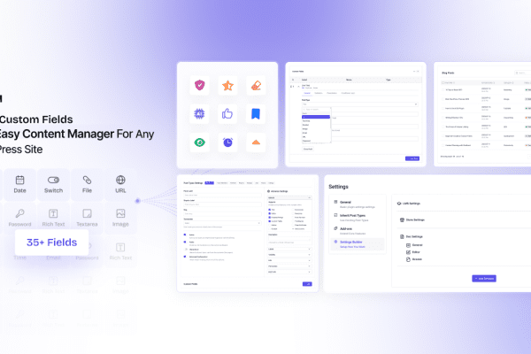 Easy Content Manager (ECM) (Premium) v1.2.2 自定义字段wordpress插件下载