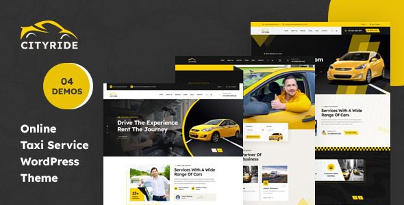 Cityride v1.0.0 在线出租车服务 WordPress 主题下载