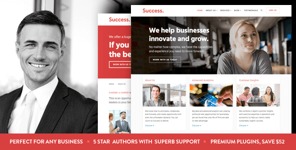 Success v1.5.3 商业和专业服务 WordPress 主题下载
