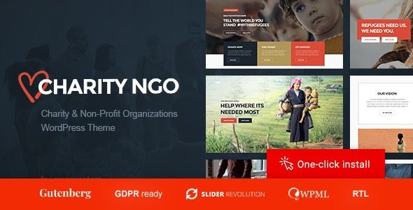 Charity NGO v1.3.1 捐赠和非营利组织WordPress主题下载