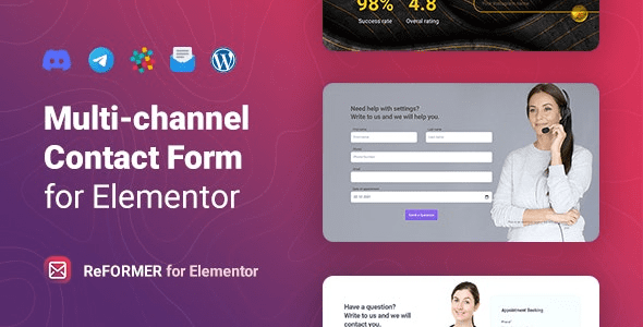 ReFormer v1.0.6 Elementor 的多渠道联系表单插件下载